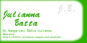 julianna batta business card